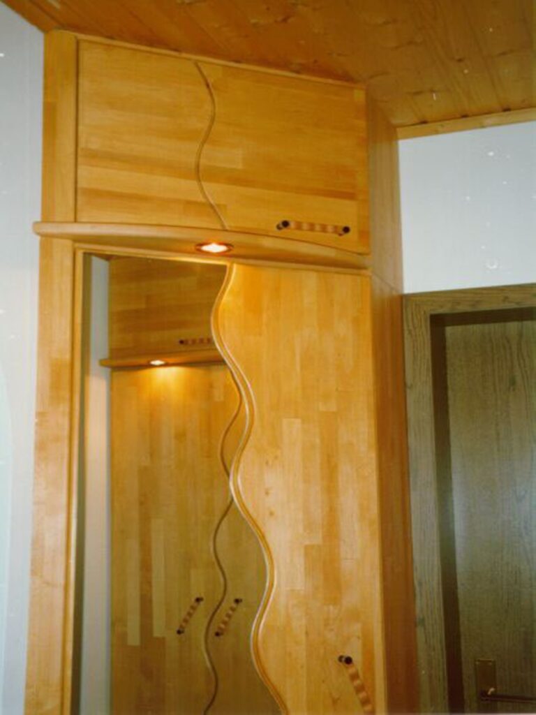 Garderobe, Erle massiv, gewachst2